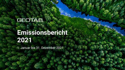 Emissionsbericht 2021: Geotab verzeichnet 14 Prozent geringeren CO2-Ausstoß (CNW Group/Geotab Inc.)