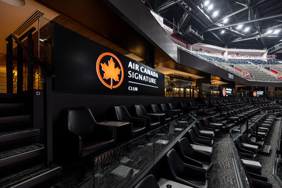 Air Canada et les Canadiens de Montréal ont inauguré aujourd’hui le Club Signature Air Canada, un salon ultra haut de gamme réservé à certains détenteurs de billets de saison des Canadiens de Montréal pour les matchs de l’équipe à domicile. (Groupe CNW/Air Canada)