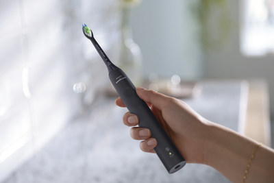 Philips Sonicare 4100 removes up to 5X more plaque than a manual toothbrush and is equipped with technology like the two-minute SmarTimer to ensure proper brush time.