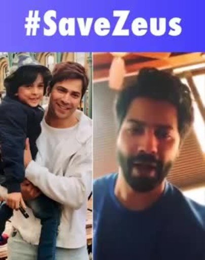Varun Dhawan's motivational message to 11-year-old Zeus fighting cancer