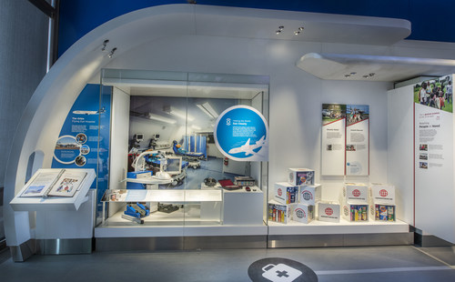 Orbis International and its iconic Flying Eye Hospital are featured in a new gallery at the Smithsonian's National Air and Space Museum in Washington, DC. The Orbis exhibit includes a simulator used for training eye care professionals around the world in treating cataracts, the leading cause of blindness.