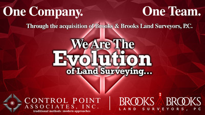 Control Point Associates, Inc. announces the acquires of Brooks & Brooks Land Surveyors, P.C.