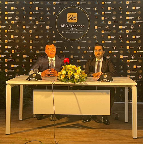 Mr Muhsin Bayrak & Mr Ali Kassab at Bodrum Press conference 2022 for ABC Exchange Launch turkey Mr Muhsin Bayrak & Mr Ali Kassab at Bodrum Press conference 2022 for ABC Exchange Launch turkey