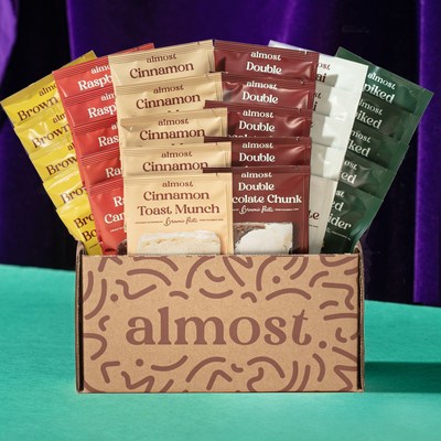 Almost's dessert-inspired tea blends feature real ingredients, like cacao nibs and cinnamon pieces. Teas contain no added sugar or artificial sweeteners.