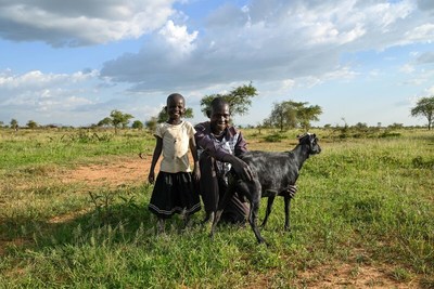Eli and his daughter, Alice, in the Karamoja region of Uganda.