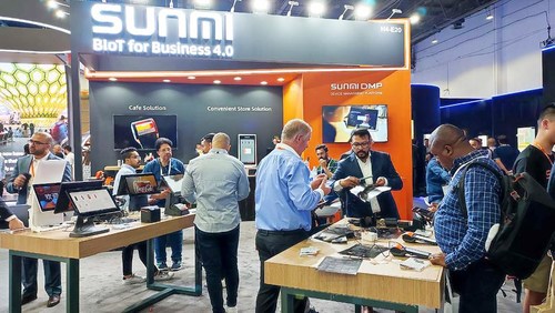 Imagen en el sitio de SUNMI en GITEX Imagen en el sitio de SUNMI en GITEX