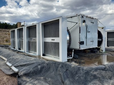Figure 1: Cooling Modules Installed at Elite Mobile Unit (PRNewsfoto/AXP Energy)