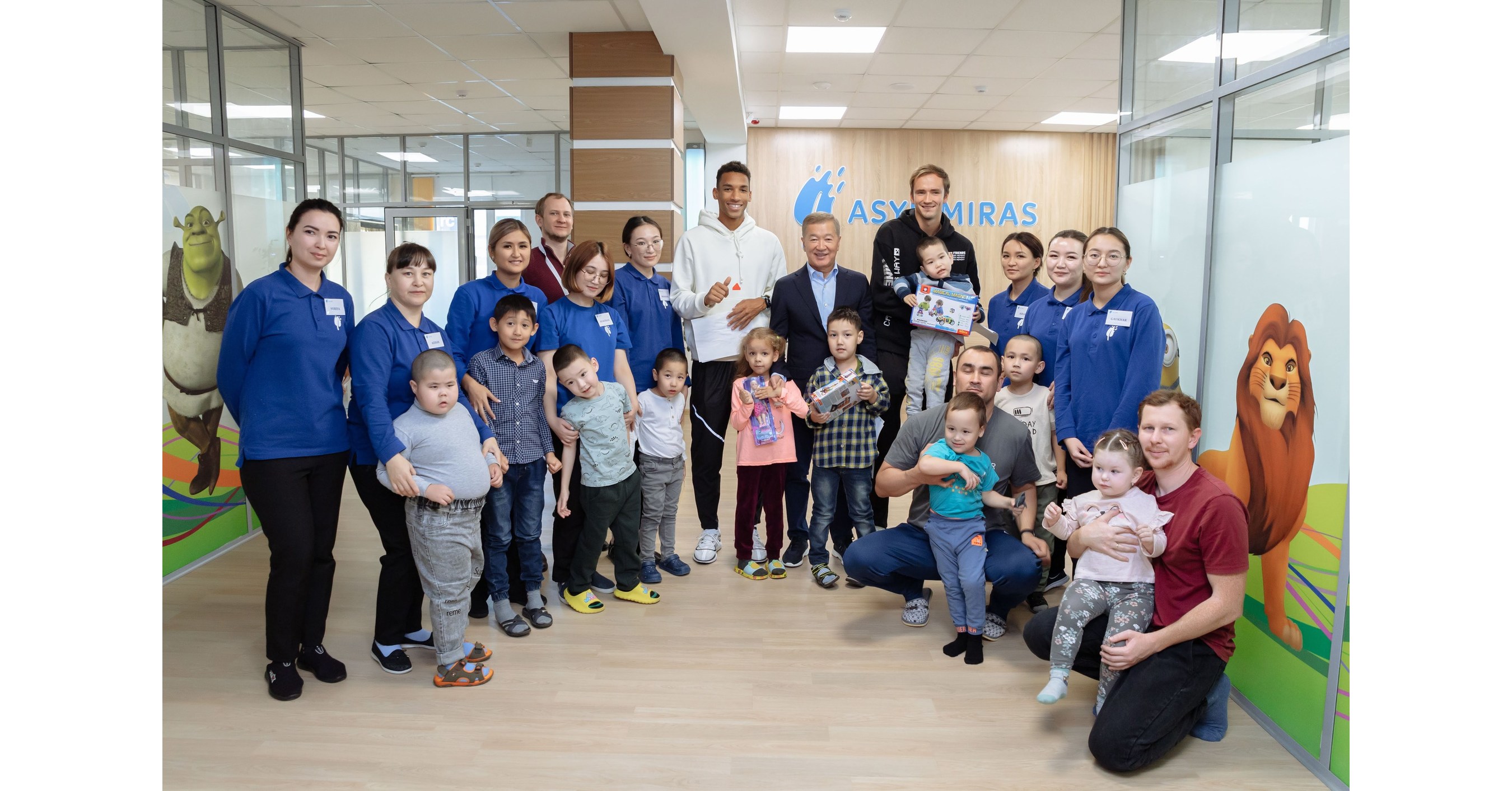 Tennis Stars Visit Asyl Miras Center in Astana Tennis Stars Visit Asyl Miras Center in Astana