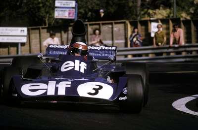 Jackie Stewart memenangkan kejuaraan dunia ketiganya pada tahun 1973