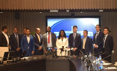 Hisense Group assina um acordo com o governo da cidade de Adis Abeba, na Etiópia, em março de 2022 (PRNewsfoto/Hisense)