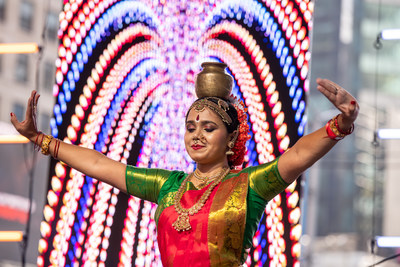 Diwali at Times Square is showcasing different Colors of India through Dance performances