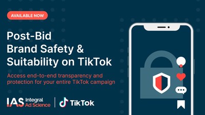 Through an integration with the IAB Tech Lab’s Open Measurement Software Development Kit (OM SDK), IAS provides advertisers campaign insights into brand safety and brand suitability aligned to Global Alliance for Responsible Media (GARM) standards on the TikTok platform in select markets.