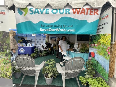 The Save Our Water Booth at Taste of Soul Festival.