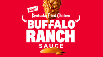 Beginning today, fried chicken fans can now dip their favorite menu items in an all-new Buffalo Ranch dipping sauce at Kentucky Fried Chicken® restaurants nationwide.