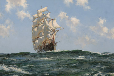 Land Ho! The Clipper Ship North America Artwork By Montague Dawson