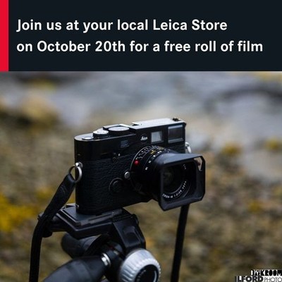 Free roll of film at participating Leica Stores