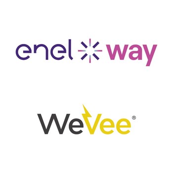 WeVee partners with Enel X Way (PRNewsfoto/WeVee)