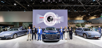 GWM Launches Two New Energy Models at Paris Motor Show to Reach the Electric Holy Grail (PRNewsfoto/GWM)
