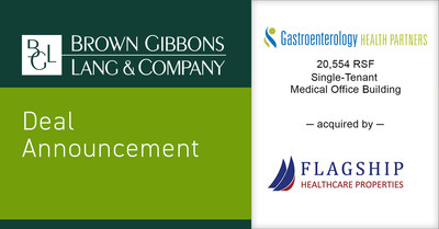 Brown Gibbons Lang & Company (BGL) is pleased to announce the real estate sale of Gastroenterology Health Partners, totaling approximately 20,544 rentable square feet in New Albany, Indiana, to Flagship Healthcare Properties. BGL’s Healthcare Real Estate team served as consultants to the seller in the transaction.