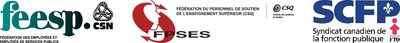 Logos FEESP-CSN FPSES-CSQ SCFP-FTQ (Groupe CNW/Fdration du personnel de soutien de l'enseignement suprieur)