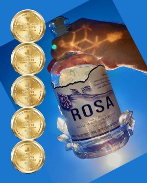 Rosa Vodka Strikes Double Gold (Again!) and Wins at 2022 New York World Spirits Competition, 2022 San Francisco World Spirits Competition, and 2022 SIP Awards