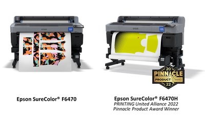 Designed to maximize productivity for print businesses, the versatile 4-color SureColor F6470 and 6-color SureColor F6470H wide-format dye-sublimation printers generate fast output for quickly and efficiently producing high-quality transfer images.