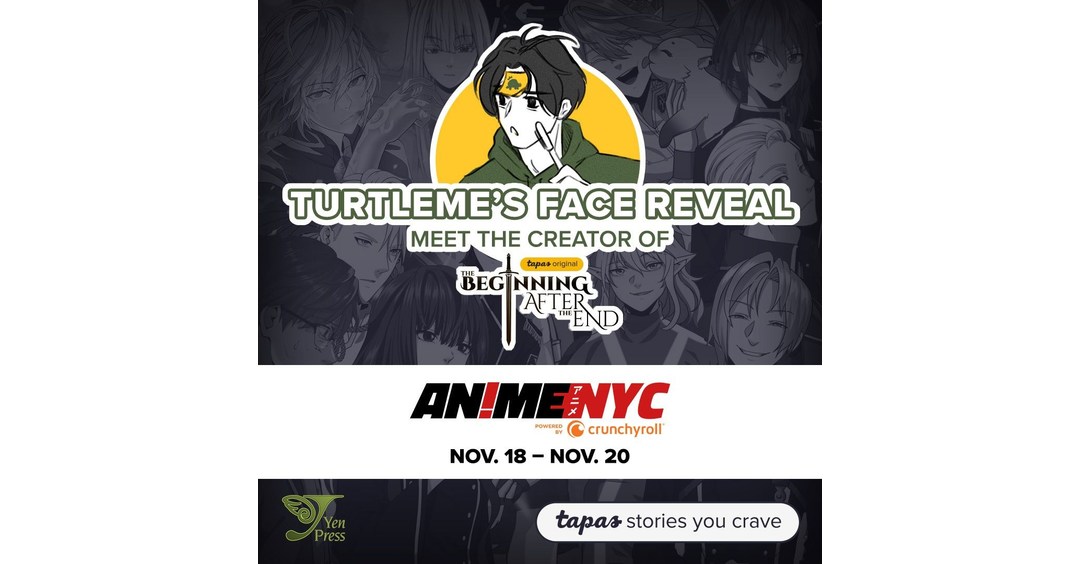 The Beginning After the End は、2022 Anime NYC で、TurtleMe の作成者と Tapas および Yen Press の顔検出を提携します