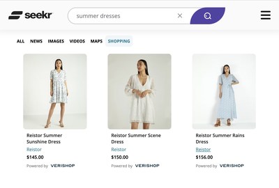 Seekr and Verishop announce multi-year agreement naming Verishop as the initial shopping feed provider for Seekr. Shopping categories include fashion, beauty and more.