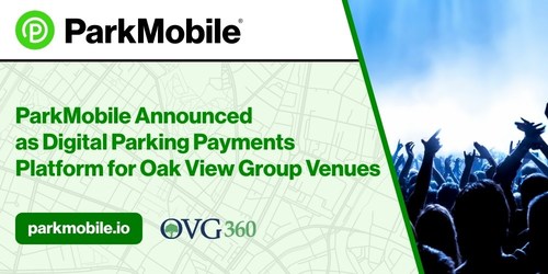 The partnership will improve the guest experience by enabling digital payments at OVG stadiums, arenas, performing arts centers, convention centers, fairgrounds and casinos across the country.  With ParkMobile as OVG's official parking payment partner, guests will be able to reserve and guarantee parking spaces and/or make digital payments onsite prior to attending events at over 150 venues.