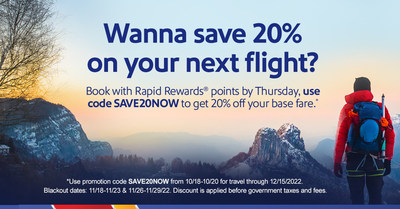 Wanna save 20% on your next flight?