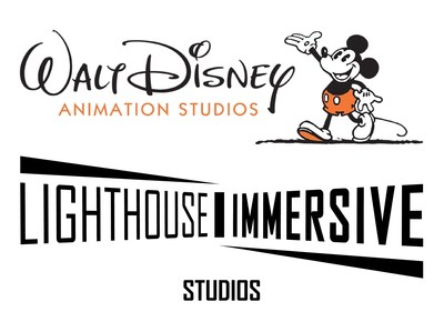 Walt Disney Animation Studios and Lighthouse Immersive Studios logos