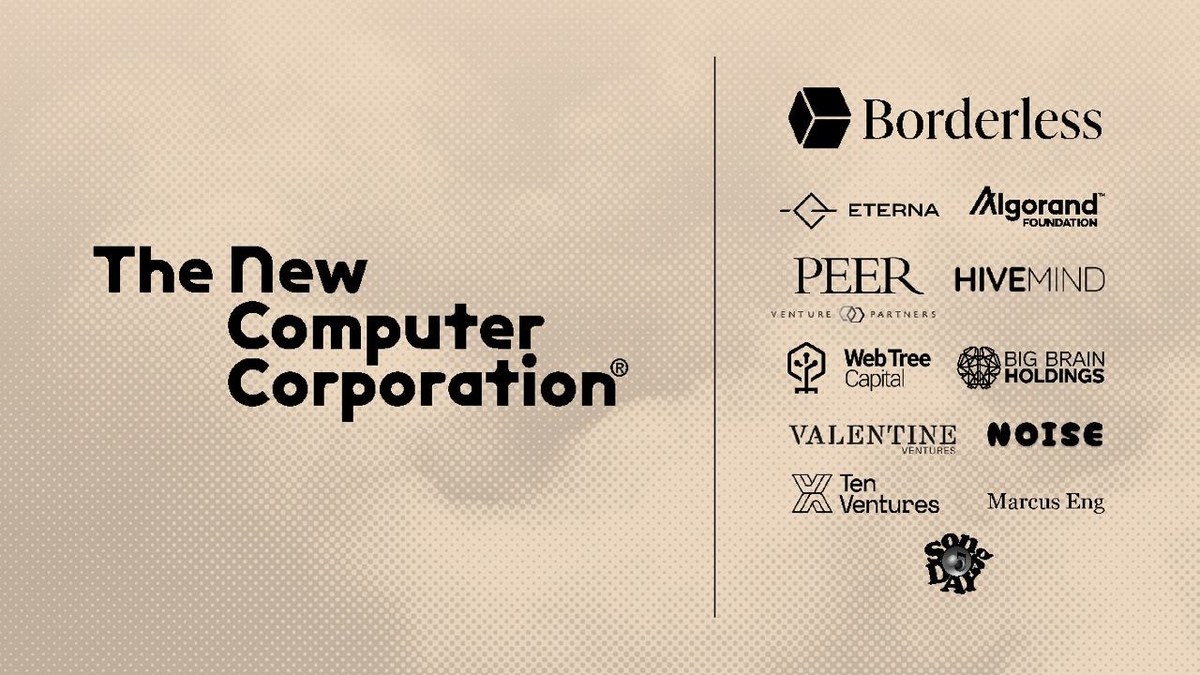 Economic Tools for a More Creative Internet: The New Computer Corporation  Announces $2.5M in Seed Funding to Build Decentralized API Infrastructure  for Web3