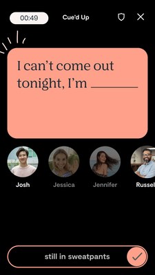 Cue'd Up is the industry's first in-app card game to make dating more fun.