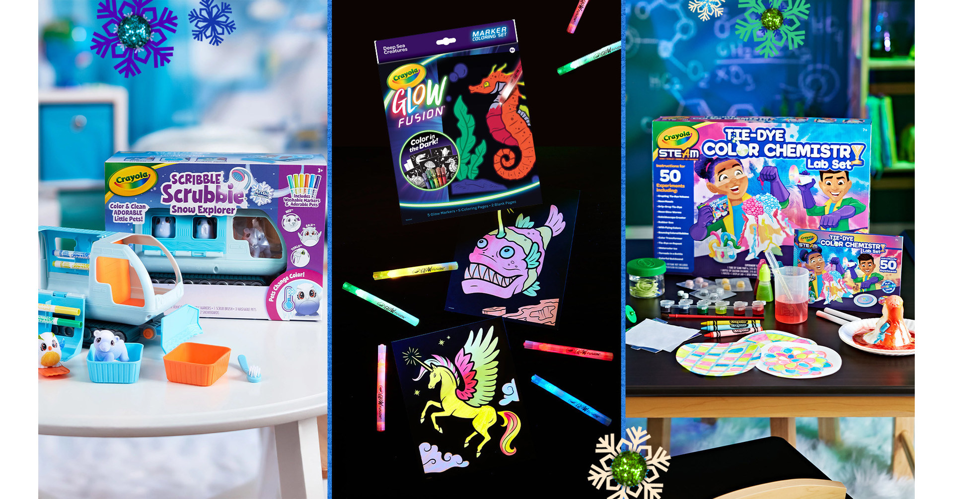 Crayola Gets Creative this Holiday Season with Innovative Color Play, Glow-in-the-Dark and STEAM Toy Offerings