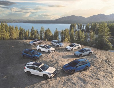 Subaru has received a 2022 IIHS TOP SAFETY PICK award for every model currently available – 2023 Family of Vehicles shown