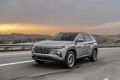 The 2022 Hyundai Tucson Plug-in Hybrid is photographed in Irvine, Calif., on March 16, 2021.
