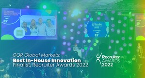 GQR Global Markets: Best In-House Innovation Finalist, Recruiter Awards 2022