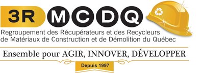 Le Regroupement des récupérateurs et des recycleurs des matériaux de construction et de démolition du Québec (3R MCDQ) salue la nomination de M. Benoit Charette à titre de ministre de l'Environnement et de la Lutte contre les changements climatiques