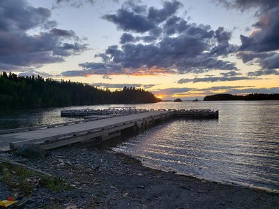 The new Small Craft Harbour at the Garden Hill First Nation Manitoba. This harbour, completed in 2020, is a project of Fisheries and Oceans Canada. The new harbour at Hollow Water Manitoba will be similar in size and scope. (CNW Group/Fisheries and Oceans Canada Ontario & Prairie Region)