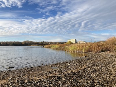 La photo montre l'endroit o sera construit le nouveau port pour petits bateaux de la Premire Nation de Hollow Water, sur le lac Winnipeg. (Groupe CNW/Pches et Ocans Canada dans la rgion de l'Ontario et des Prairies)
