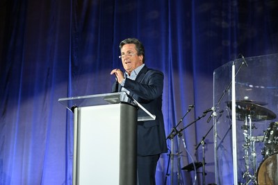 MGM Resorts CEO Bill Hornbuckle speaks at the 12th Annual Grant a Gift Gala on October 20, 2022. Photo Credit: ALTF Photography