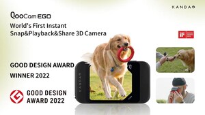 QooCam EGO remporte le Good Design Award 2022 pour avoir été la première caméra 3D intégrée à une visionneuse RV