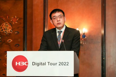 Chen Yanlin, General Manager of H3C Kazakhstan speaking at the H3C Digital Tour 2022, Themed, Together, For A Digital Future.