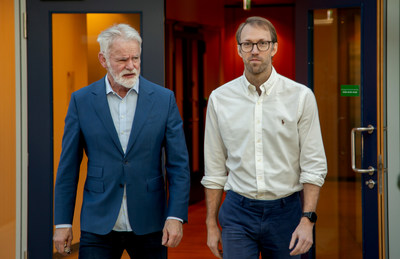 Gardar Sveinbjornsson leading author on the paper with Kari StefanssonCEO and founder of deCODE genetics. Copyright/deCODE genetics