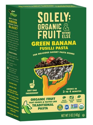 Introducing a Paradigm Shift to the Pasta Category: Clean Food Brand Solely Unveils Organic Green Banana Fusilli Pasta