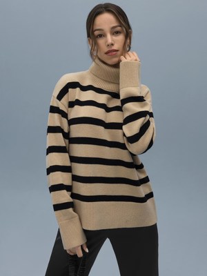 LILYSILK 2022 Winter Collection: The Tarra Stripe Sweater