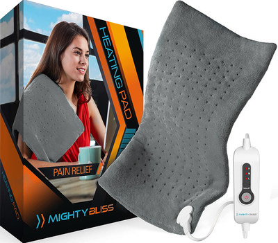Mighty Bliss Electric Heating Pad - Gray