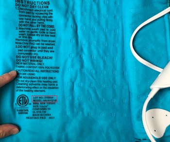 Lot and model numbers can be found on the back of the product under the instructions