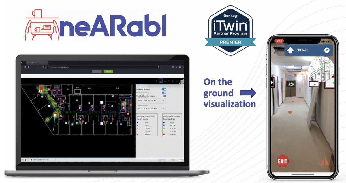 Nearabl Inc., maker of augmented reality-based indoor navigation technology, adopts the Bentley iTwin platform to expand infrastructure deployments - Vimarsana News