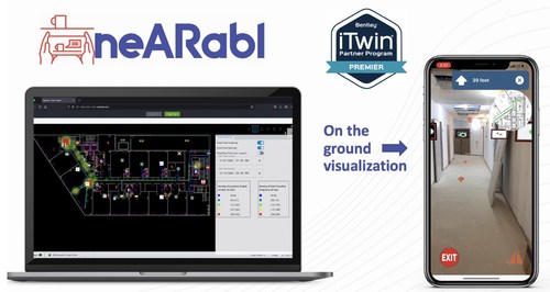Powered by iTwin, Nearabl's best-in-class indoor navigation accuracy and augmented reality visualization lays the foundation for the built world metaverse.